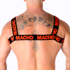 Macho - Harnais Double Rouge